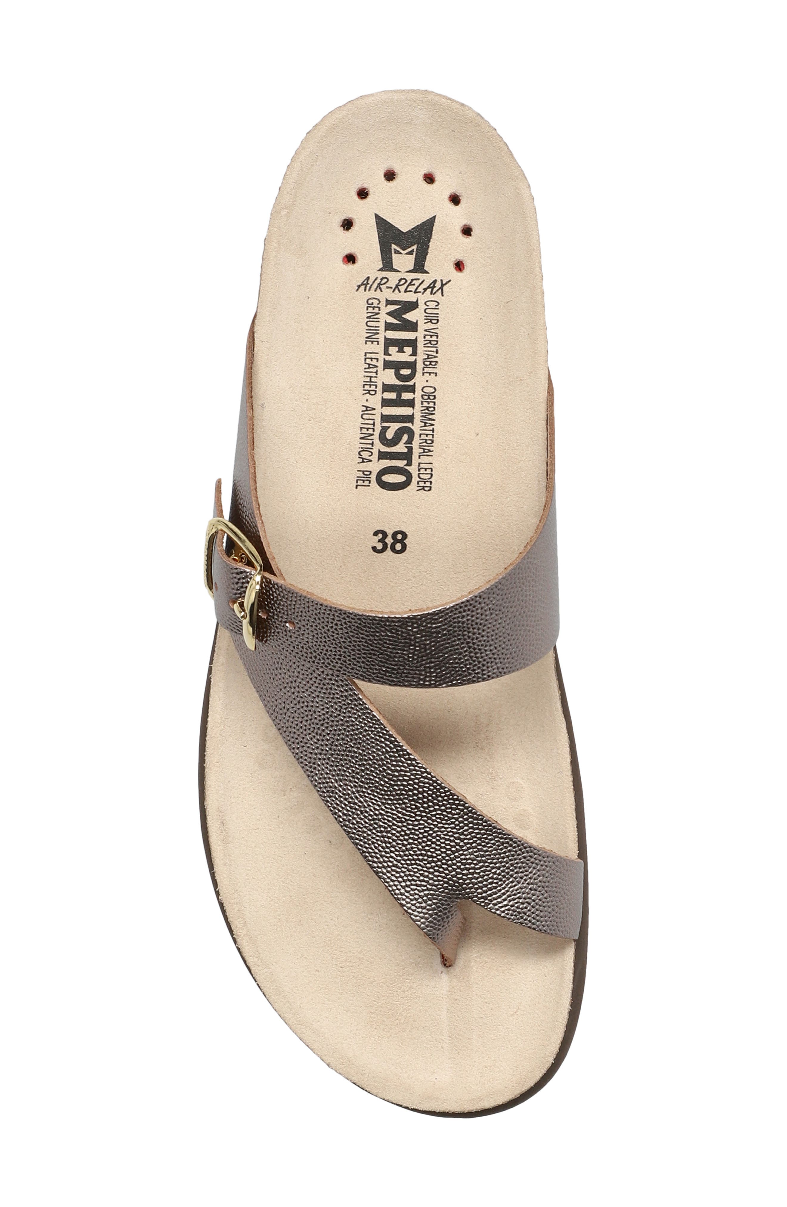 Helen Toe Loop Sandal, Alternate, color, PLATINUM
