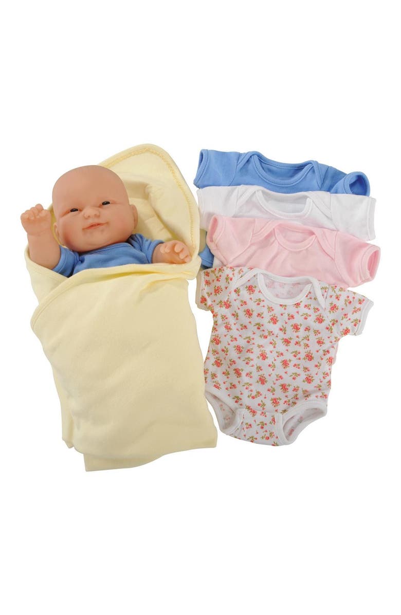 Kaplan Early Learning Company One Piece Outfits with Blanket for 14" Dolls, Main, color, Multicolored