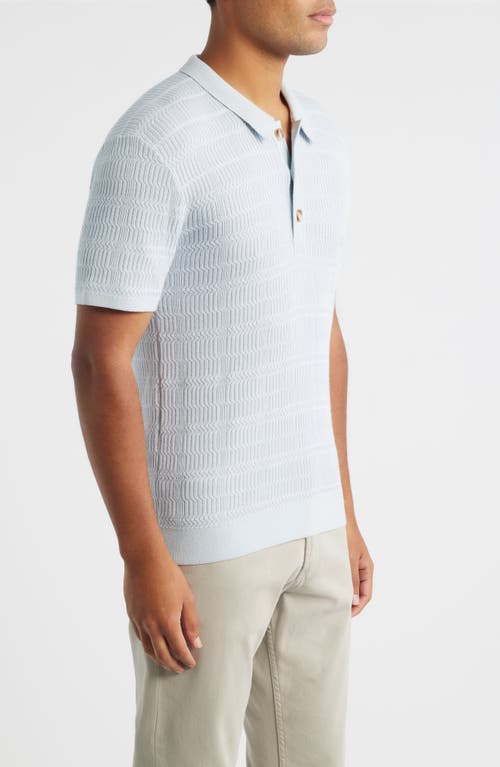 Rails Nathan Cotton Blend Polo Sweater In Blue