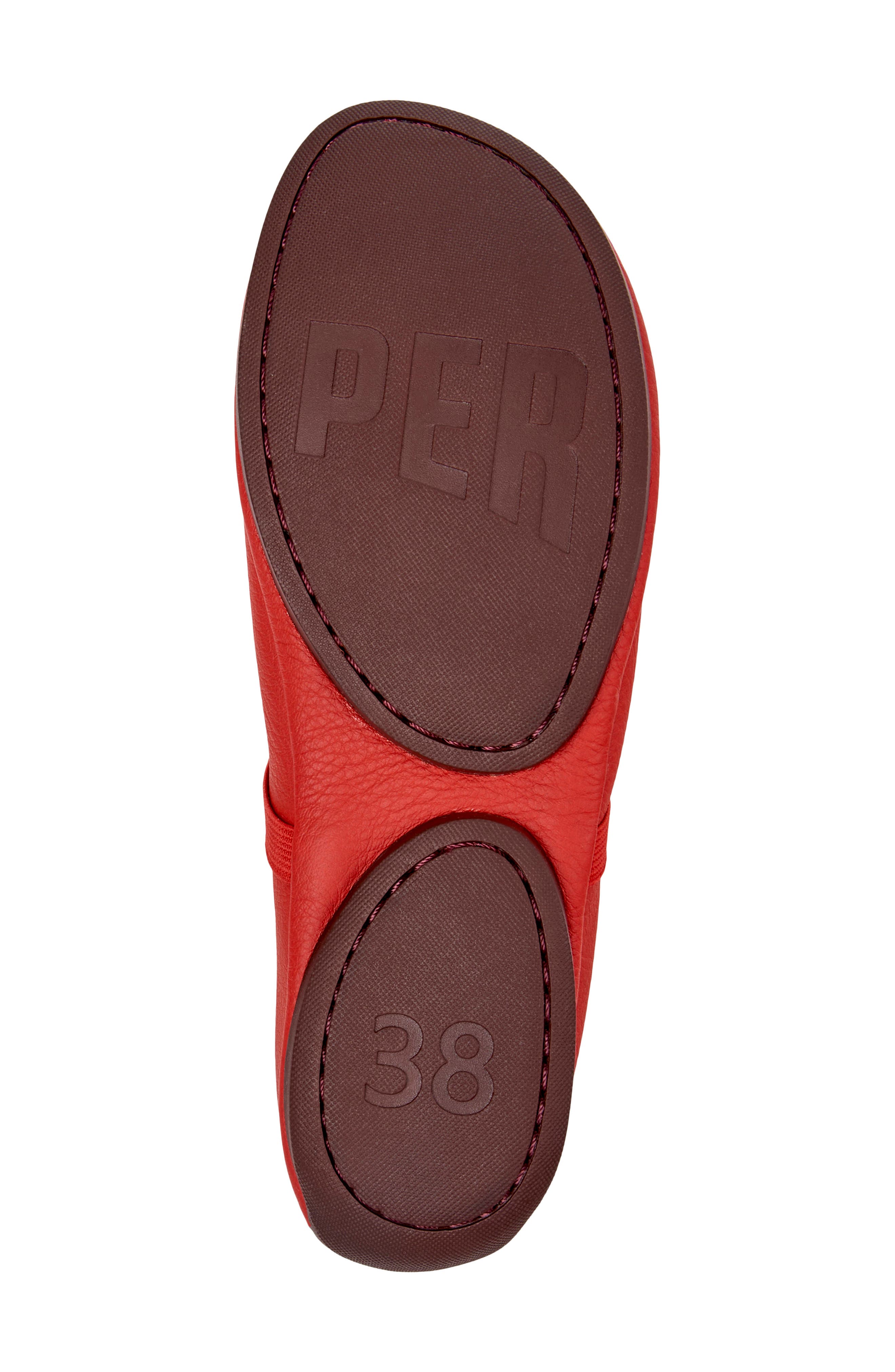 Right Nina Flat, Alternate, color, MEDIUM RED