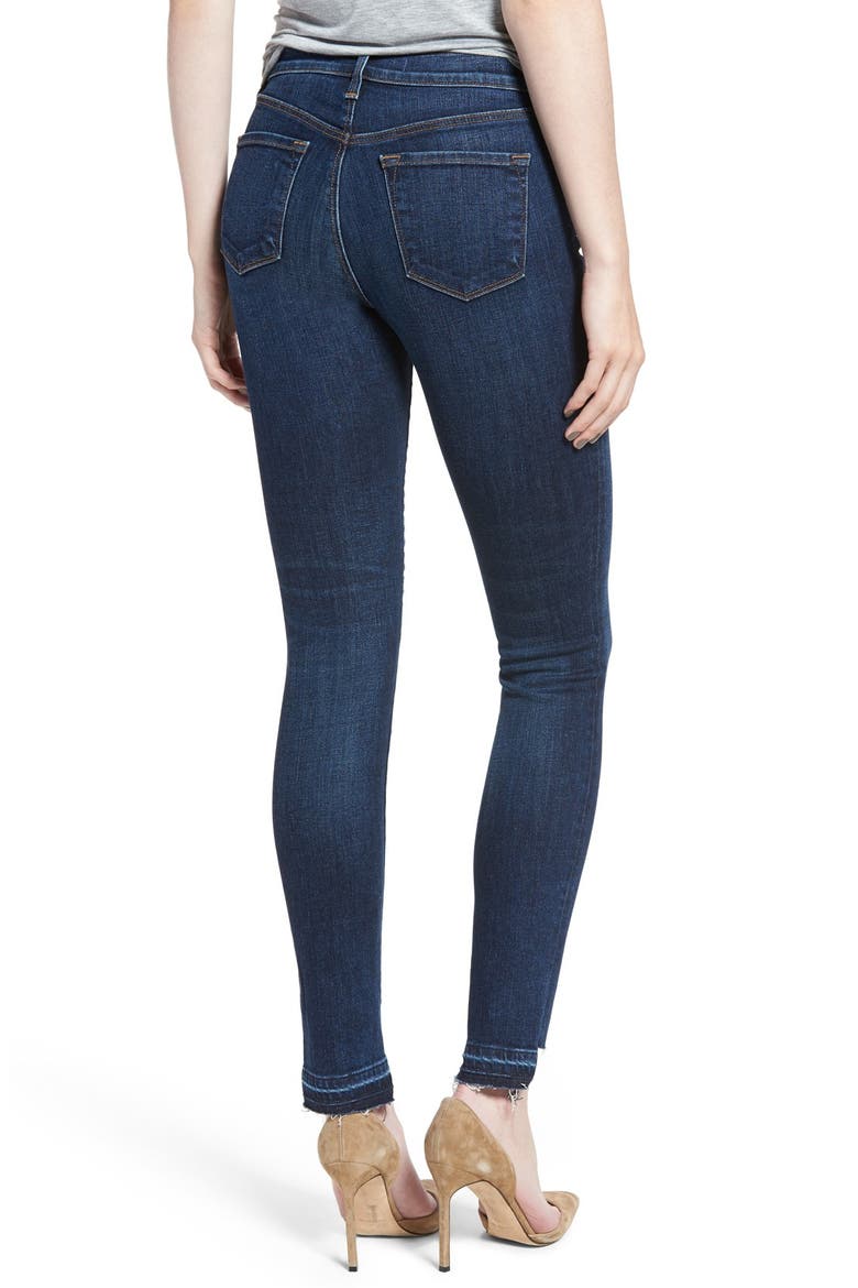 '811' Cutoff Step Hem Skinny Jeans, Alternate, color, MESMERIC