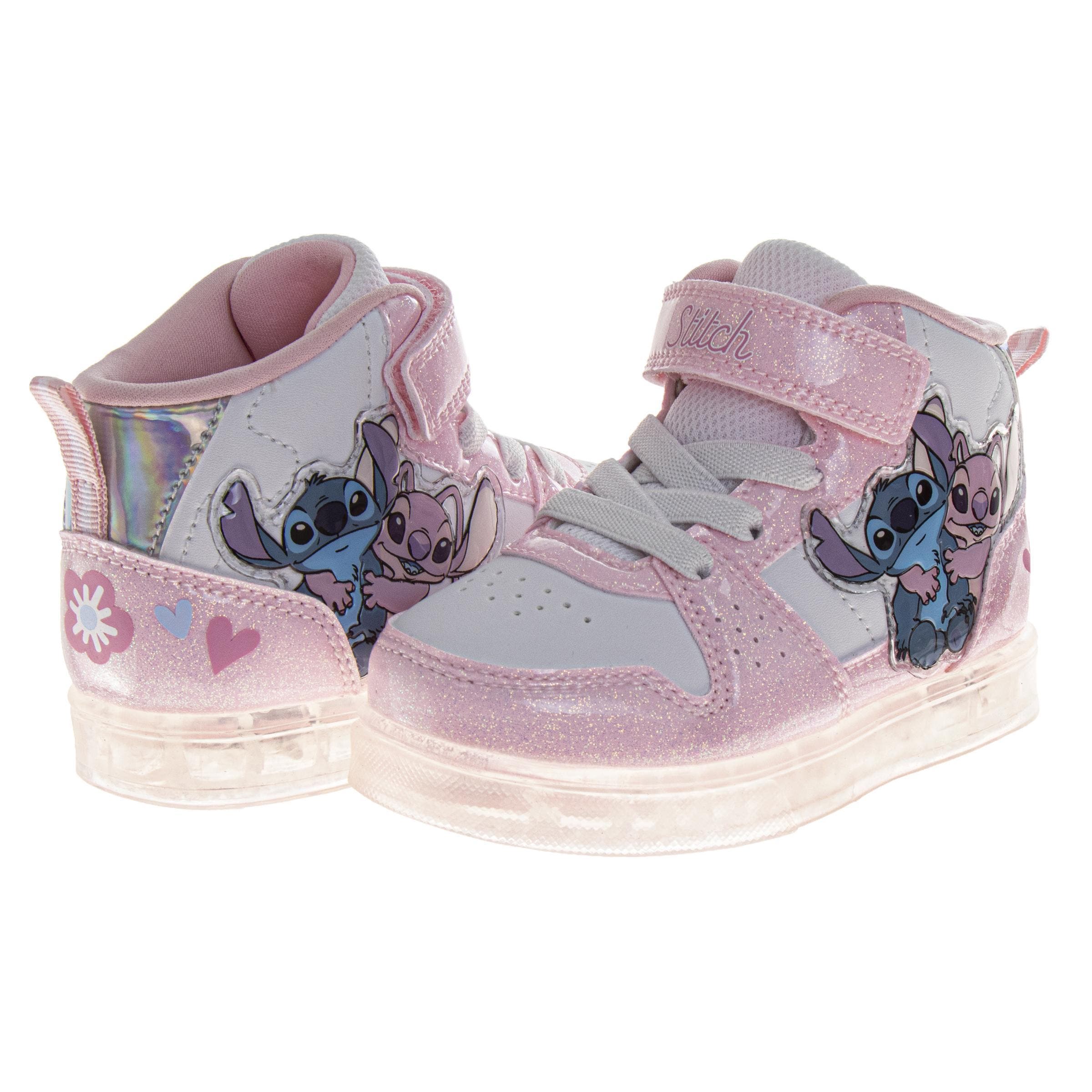 Disney Stitch High Top Boys Sneakers, Alternate, color, Pink White