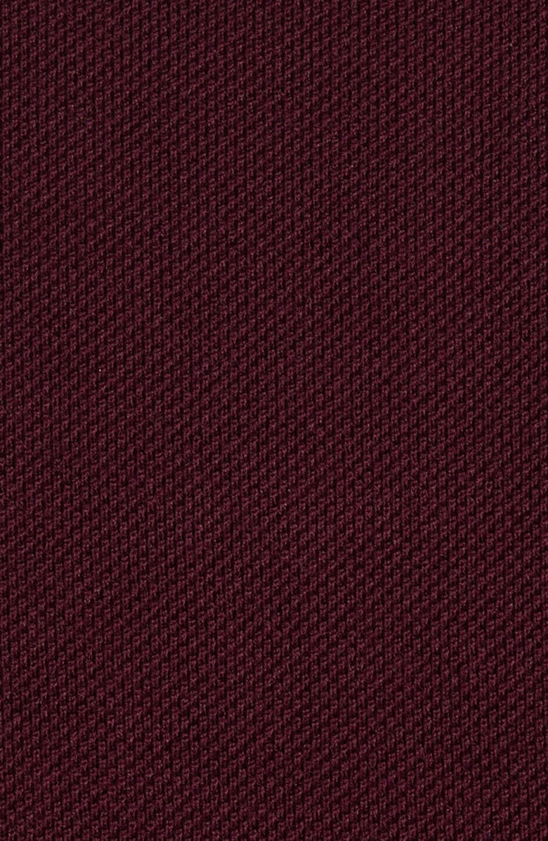 McQueen Logo Jacquard Collar Polo, Alternate, color, Bordeaux