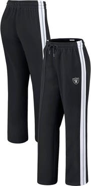 WEAR by Erin Andrews Women's WEAR by Erin Andrews Black Las Vegas Raiders Color-Block Straight Leg Pants
