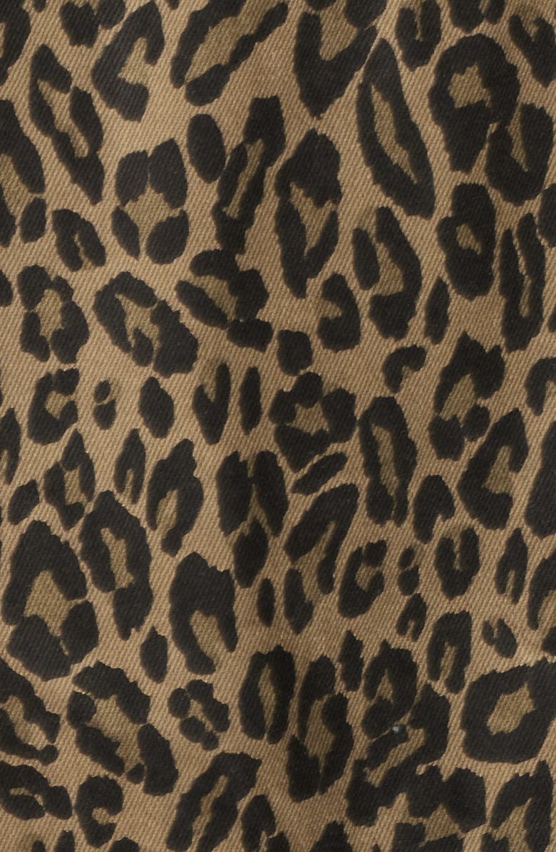 PTCL Leopard Print Denim Trucker Jacket, Alternate, color, Leopard