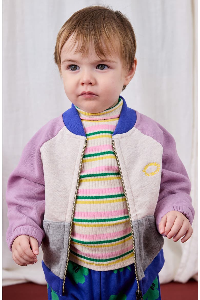 Stripe Rib Turtleneck Sweater, Alternate, color, MULTICOLOR