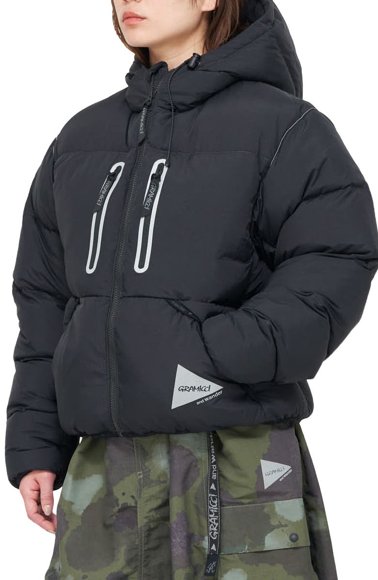 Gramicci X & Wander Down Jacket, Alternate, color, Black