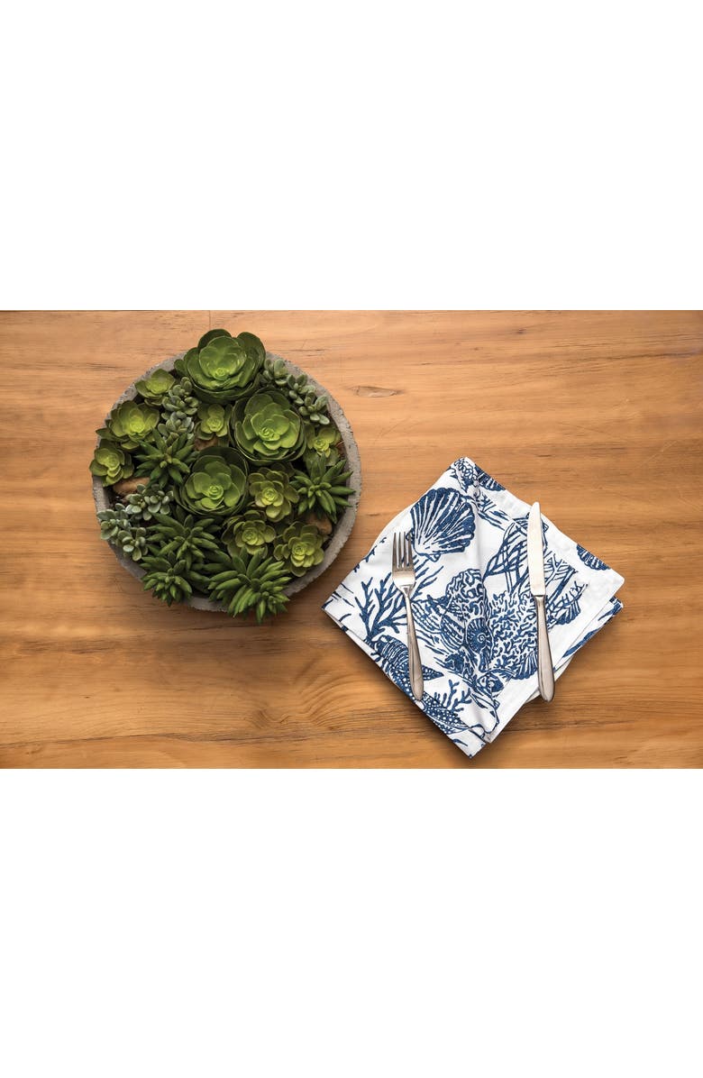 C&F Home Reef Shores Napkin Set of 6, Alternate, color, Blue