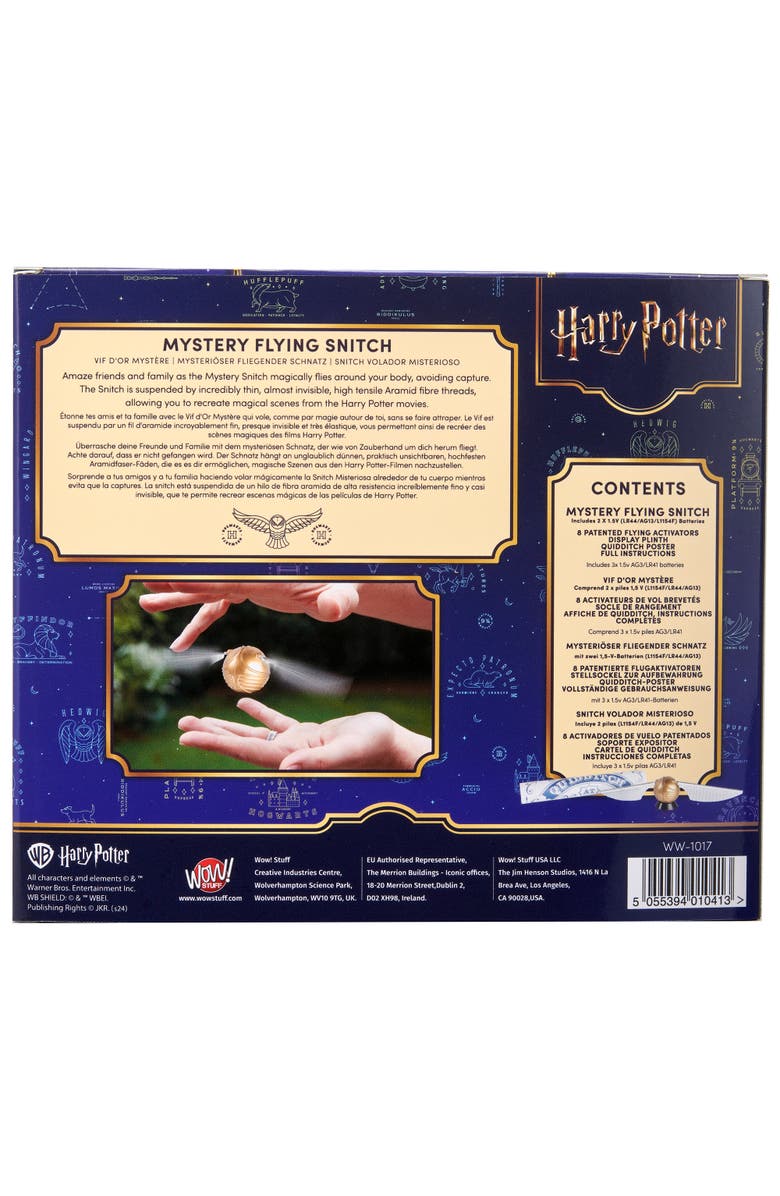 Wizarding World Mystery Flying Golden Snitch, Quidditch Ball Replica, Trick Toy, Alternate, color, Multicolored