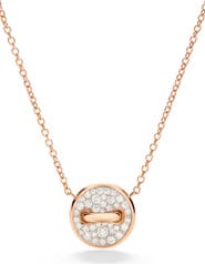Pomellato Pom Pom Mother-of-Pearl & Diamond Reversible Dot Pendant Necklace