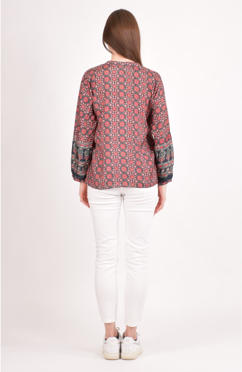 RAAS Ayla Muslin Silk Button-Up Top, Alternate, color, 