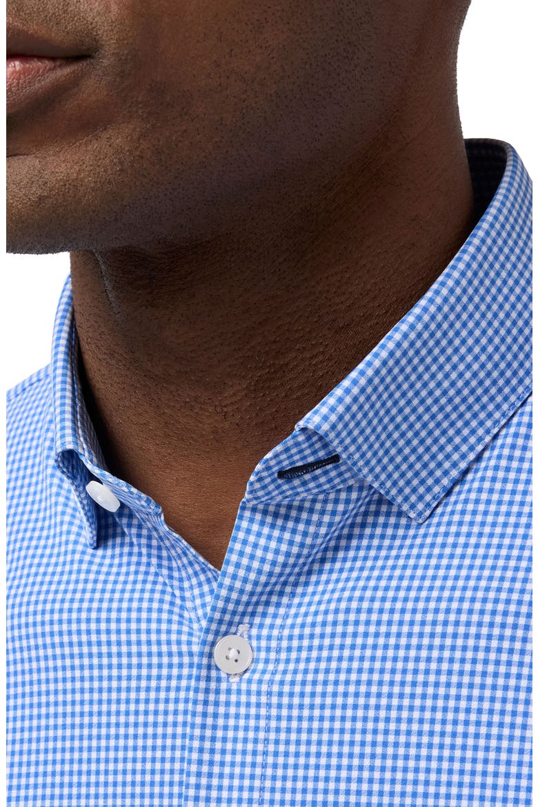 Leeward Trim Fit Button-Up Shirt, Alternate, color, SKYLINE BLUE PETER GINGHAM