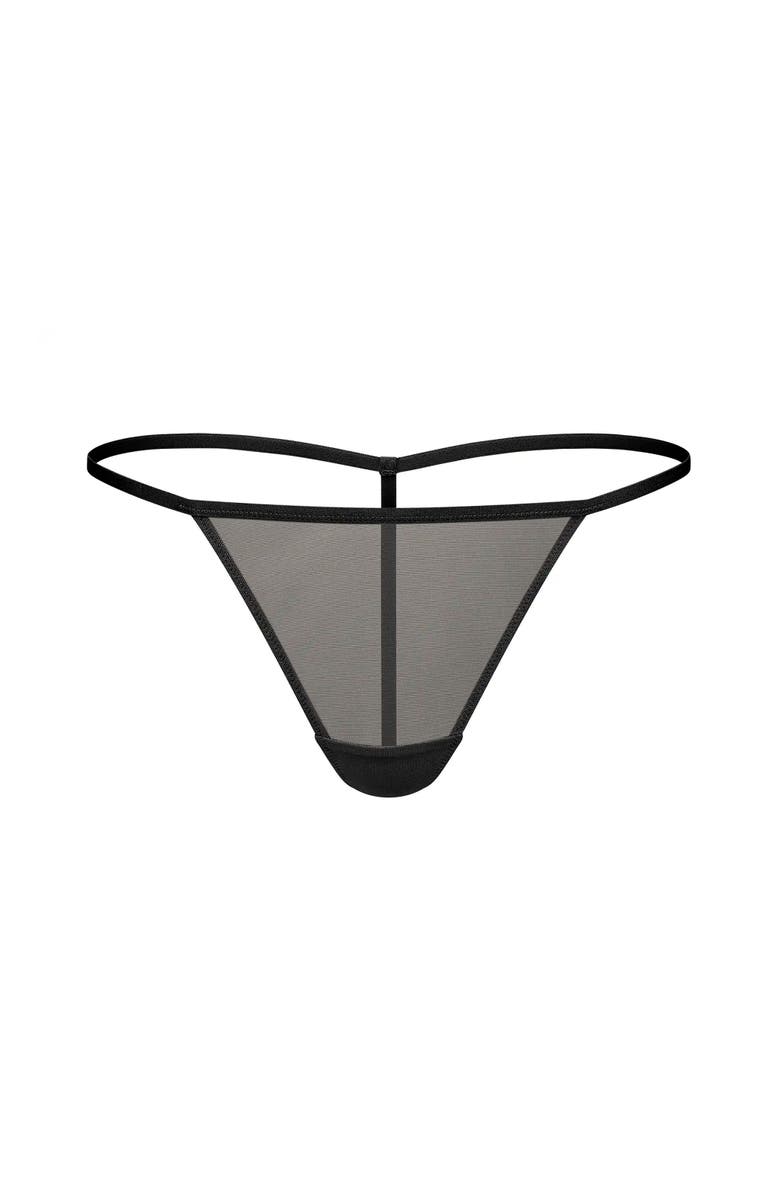 Adore Me Bryce G-String Panties, Alternate, color, Black