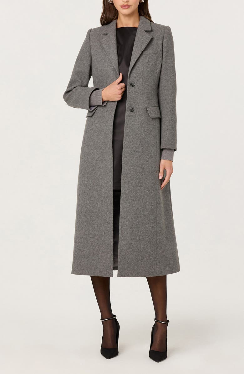 ASTR the Label Melisse Longline Coat, Main, color, Grey