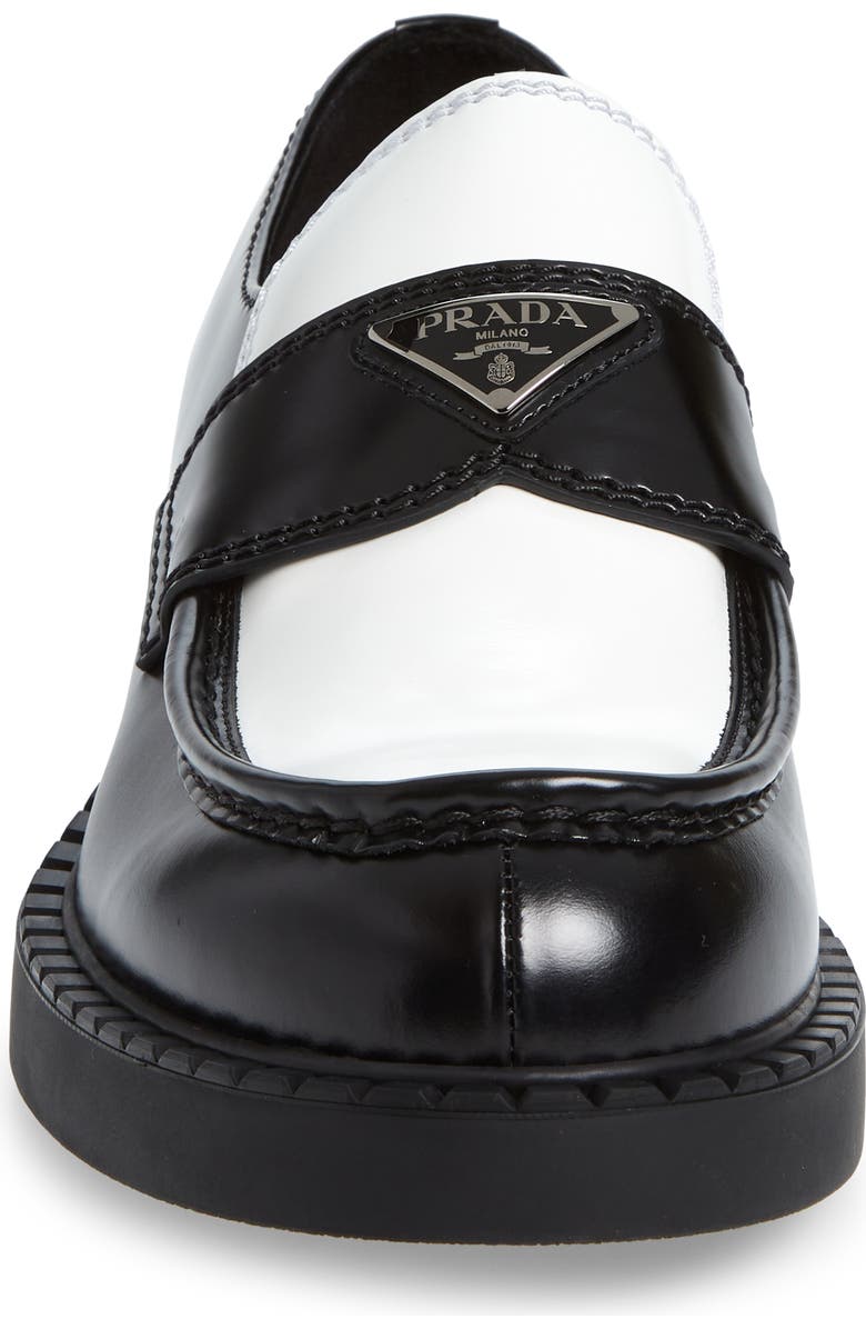 Prada Triangle Logo Loafer, Alternate, color,