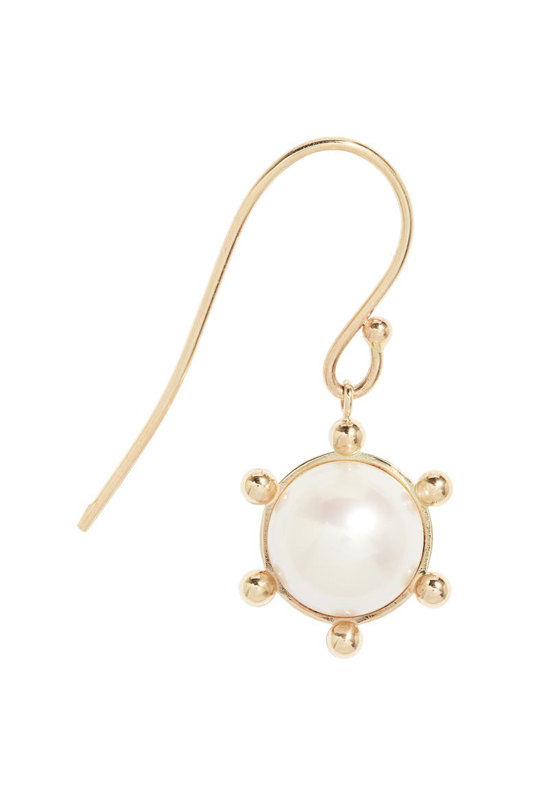 Bubble Cultured Pearl Drop Earrings, Alternate, color, GOLD