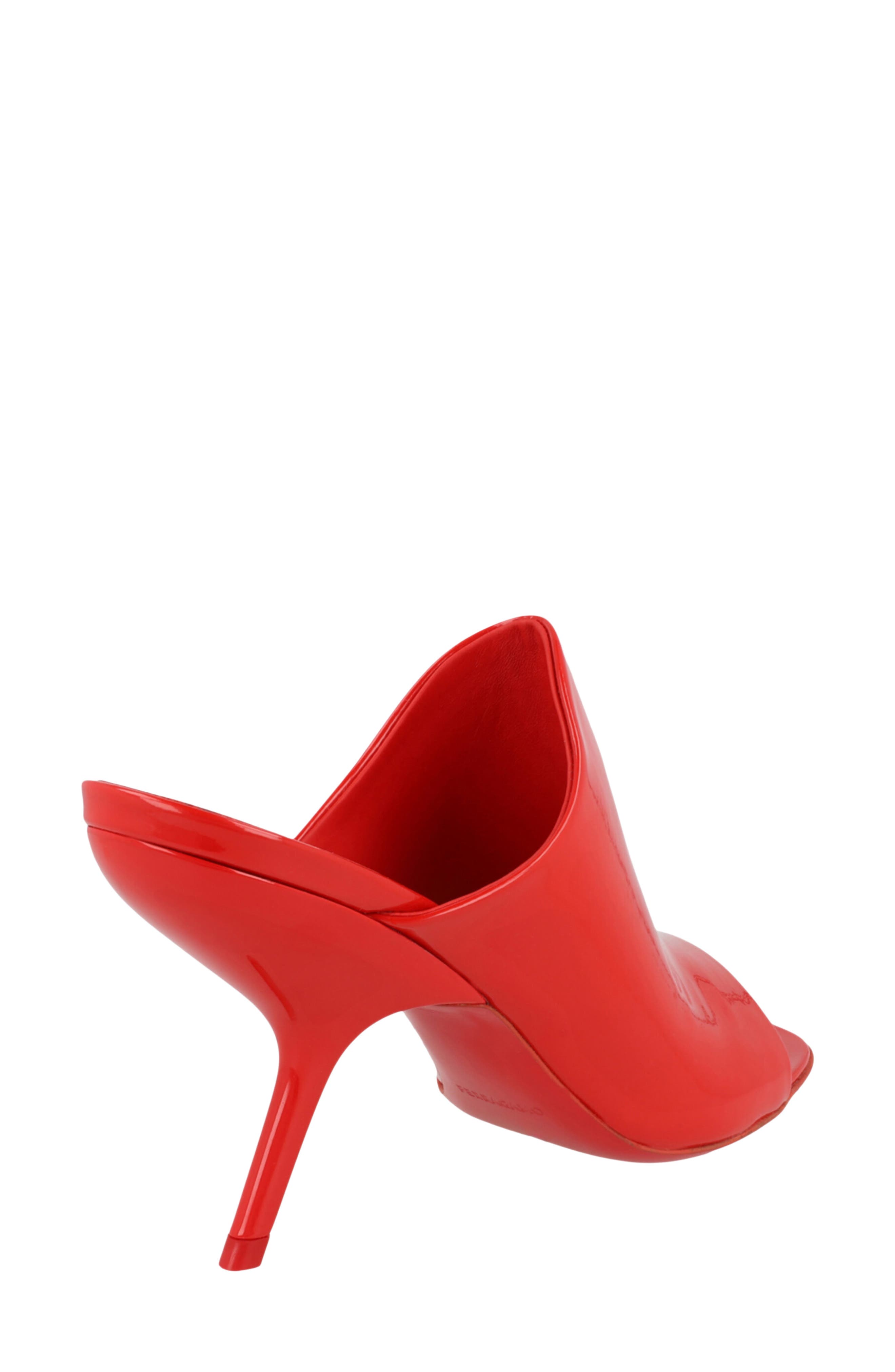 Era Patent Leather Mule, Alternate, color, RED