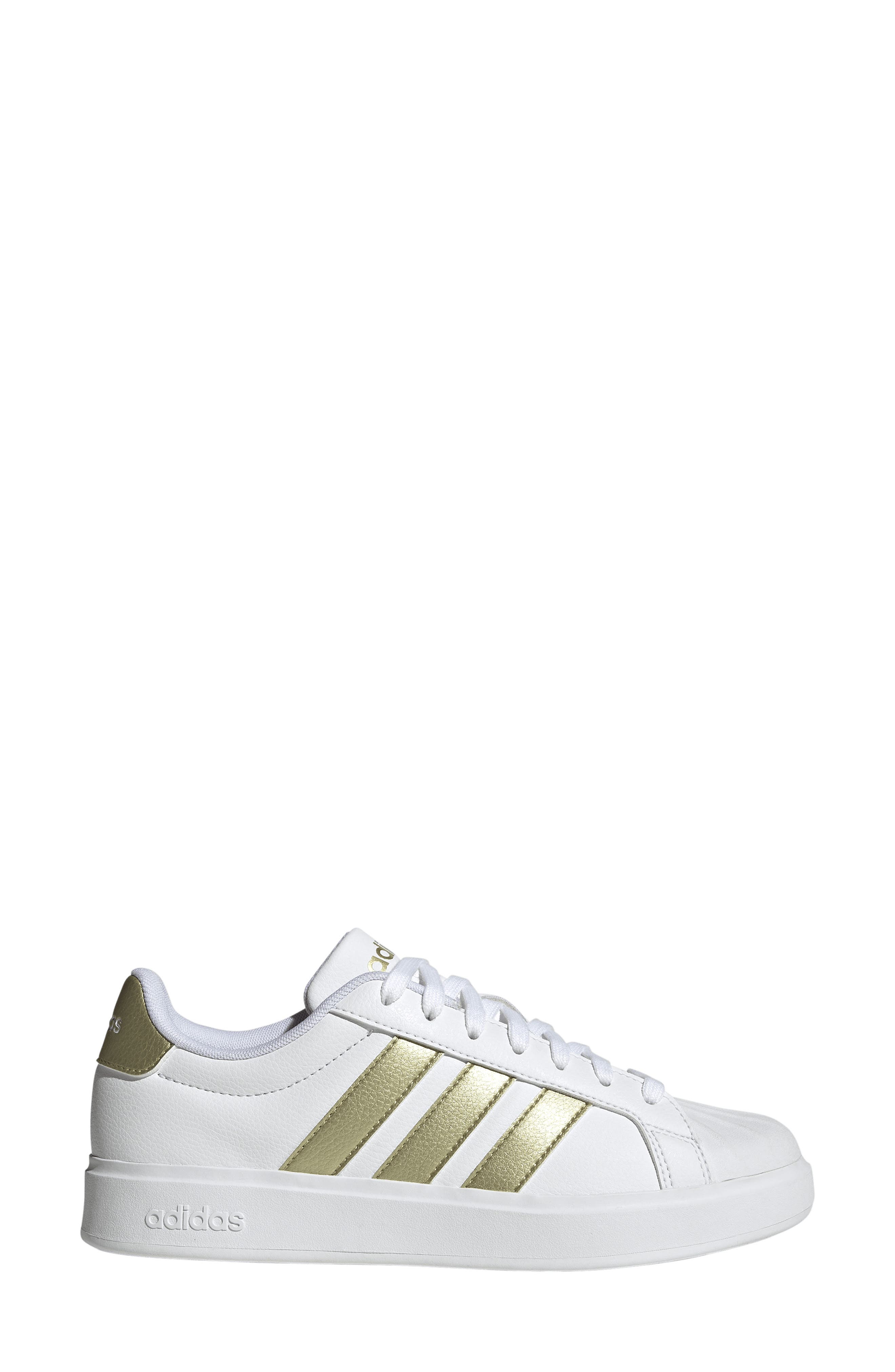 adidas Streettalk Sneaker, Alternate, color, White/ Gold Met./ White