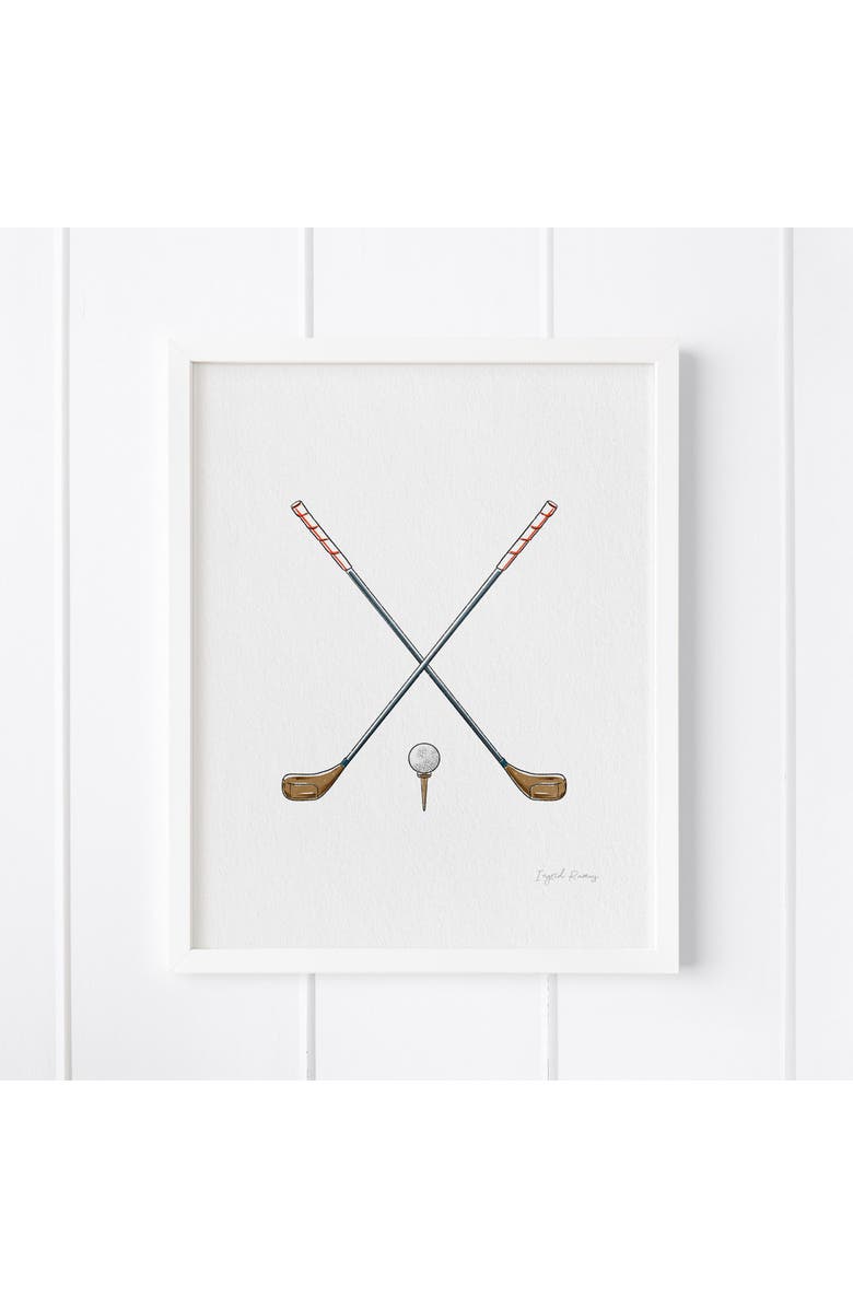 Ramus & Co Golf Framed Museum Quality 8" x 10" Art Print, Main, color, Multicolored