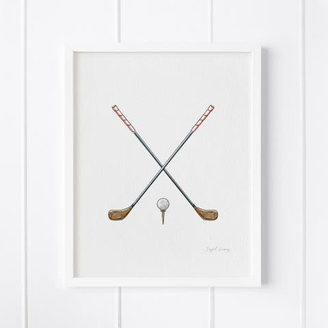 Golf Framed Museum Quality 8" x 10" Art Print