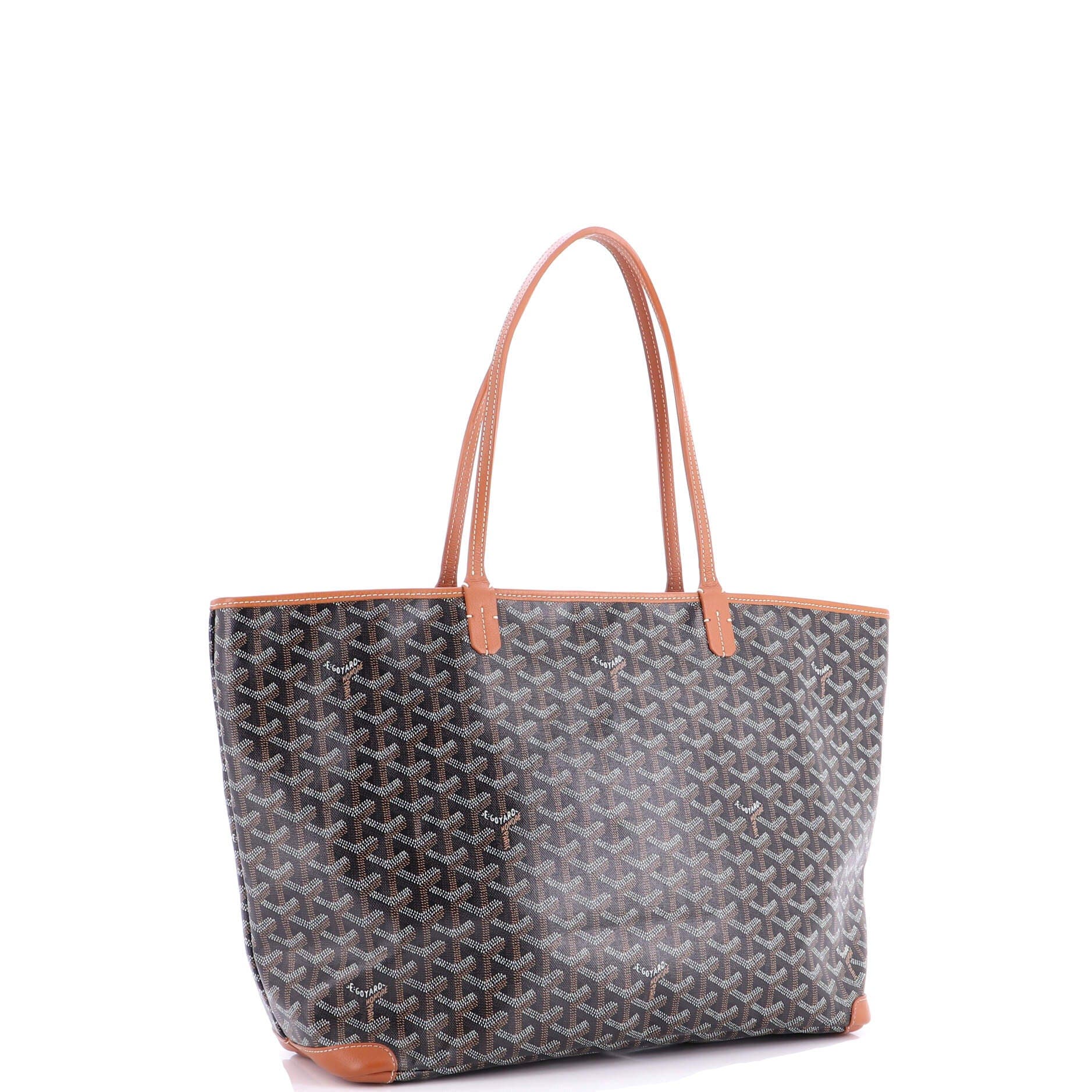 Pre-Owned Goyard Artois Tote Coated Canvas MM, Alternate, color, Brown
