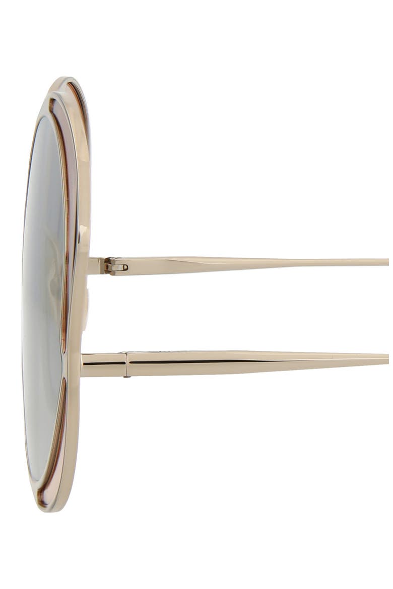 60mm Oversize Round Sunglasses, Alternate, color, GOLD GREY
