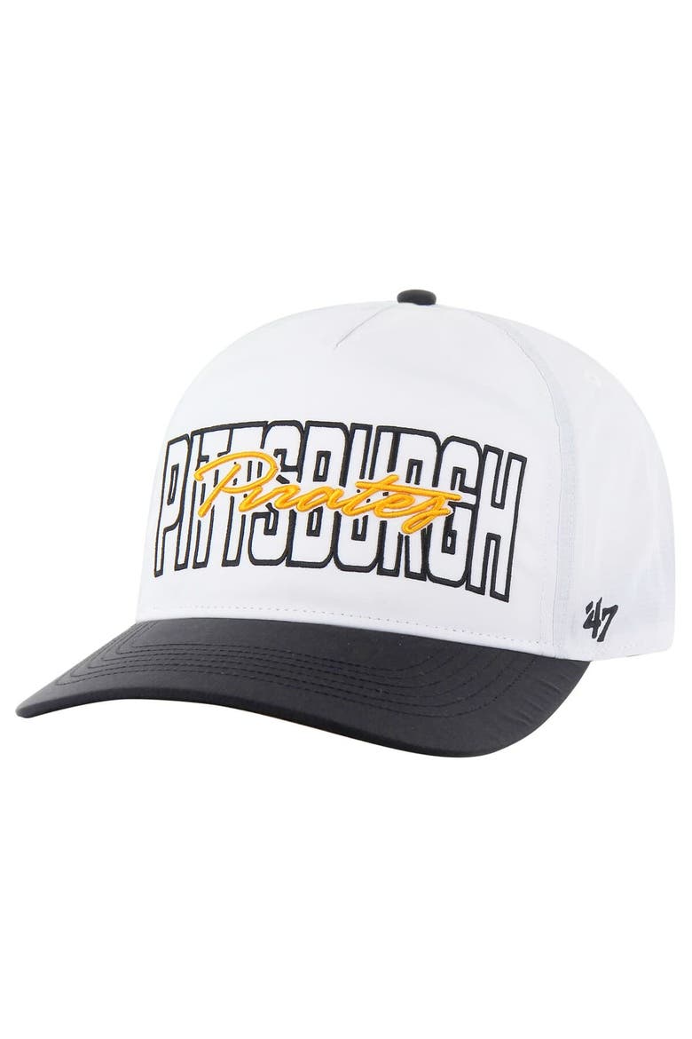Men's '47 White Pittsburgh Pirates Lineman Hitch Adjustable Hat, Main, color, White