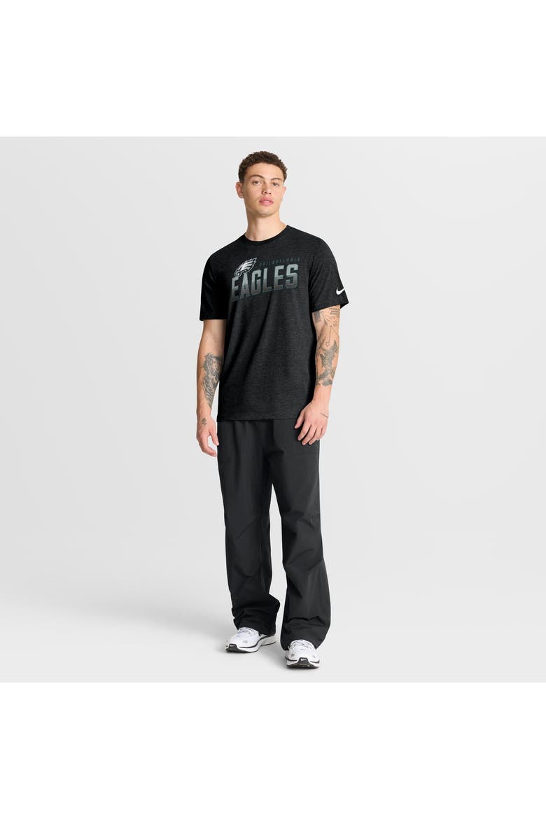 Men's Nike Heather Black Philadelphia Eagles Believe The Game Tri-Blend T-Shirt, Alternate, color, Heather Black