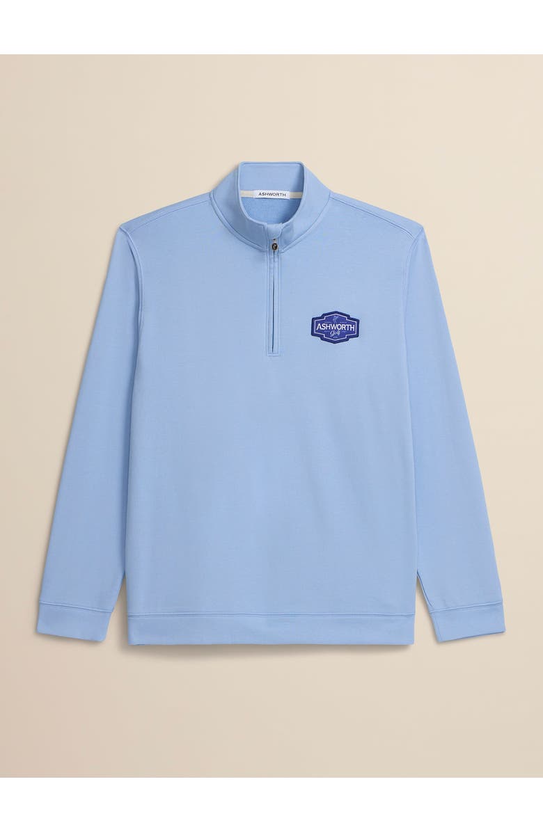 ASHWORTH GOLF AGC Vintage 1/4 Zip, Main, color, Chambray