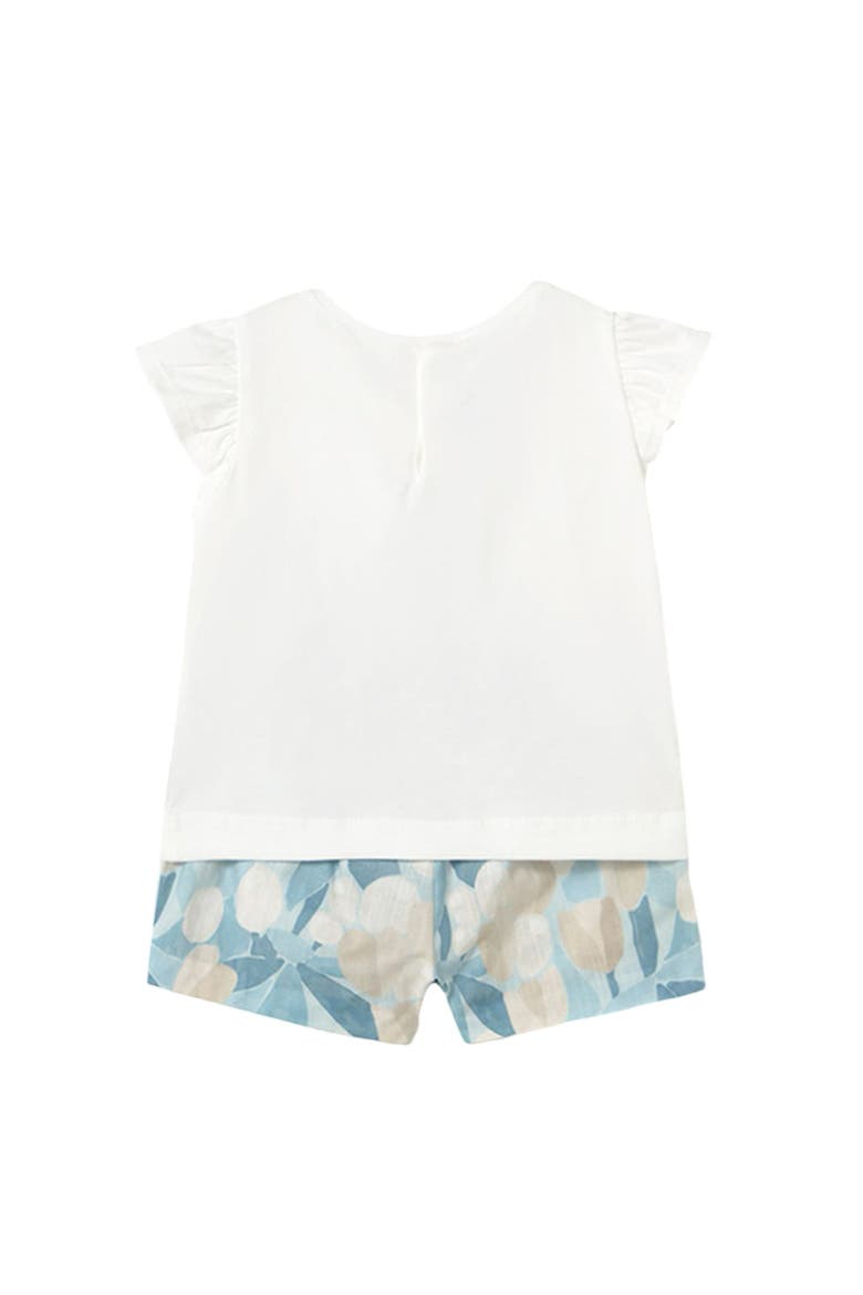Floral Bermudas Set, Alternate, color, Sky