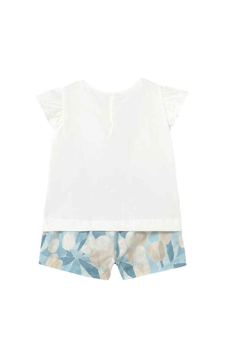 Mayoral Floral Bermudas Set, Alternate, color, Sky