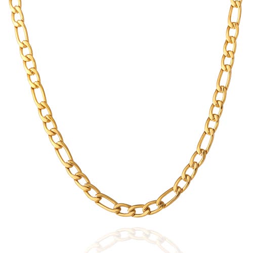 Lucky Brand Figaro Chain Necklace In Gold