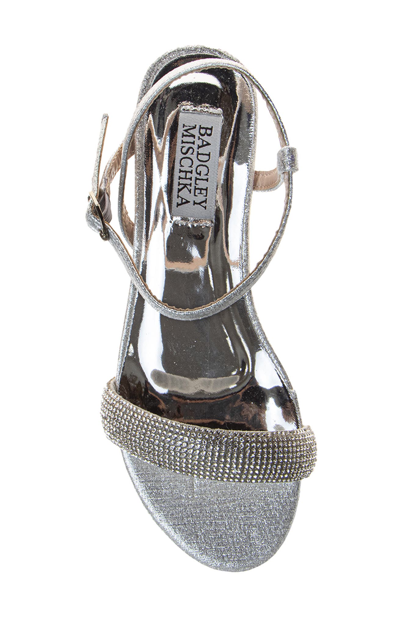 Kids' Rhinestone Sandal, Alternate, color, SILVER