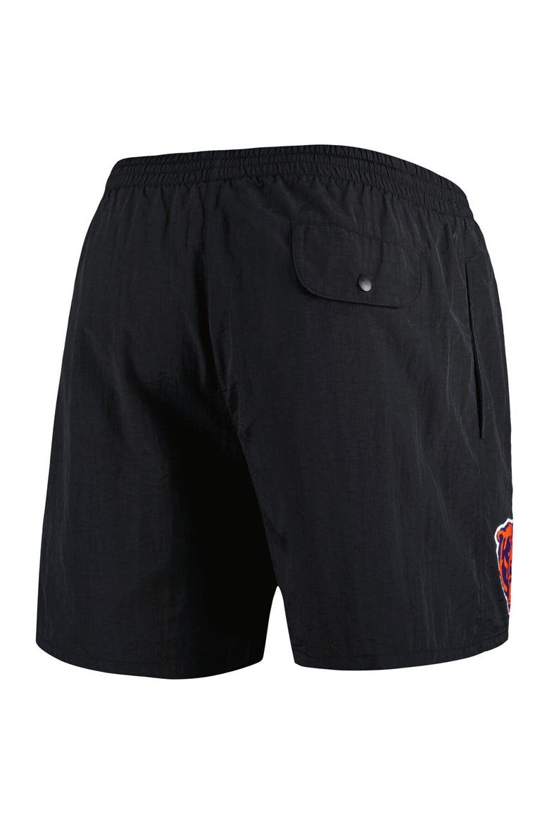 Men's Mitchell & Ness Black Chicago Bears Team Essentials Nylon Shorts, Alternate, color, Black
