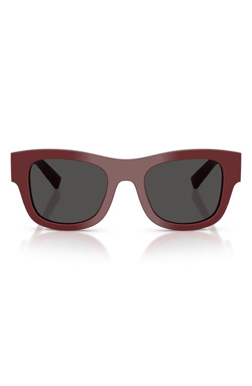 Dolce & Gabbana Dolce&gabbana 50mm Square Sunglasses In Burgundy
