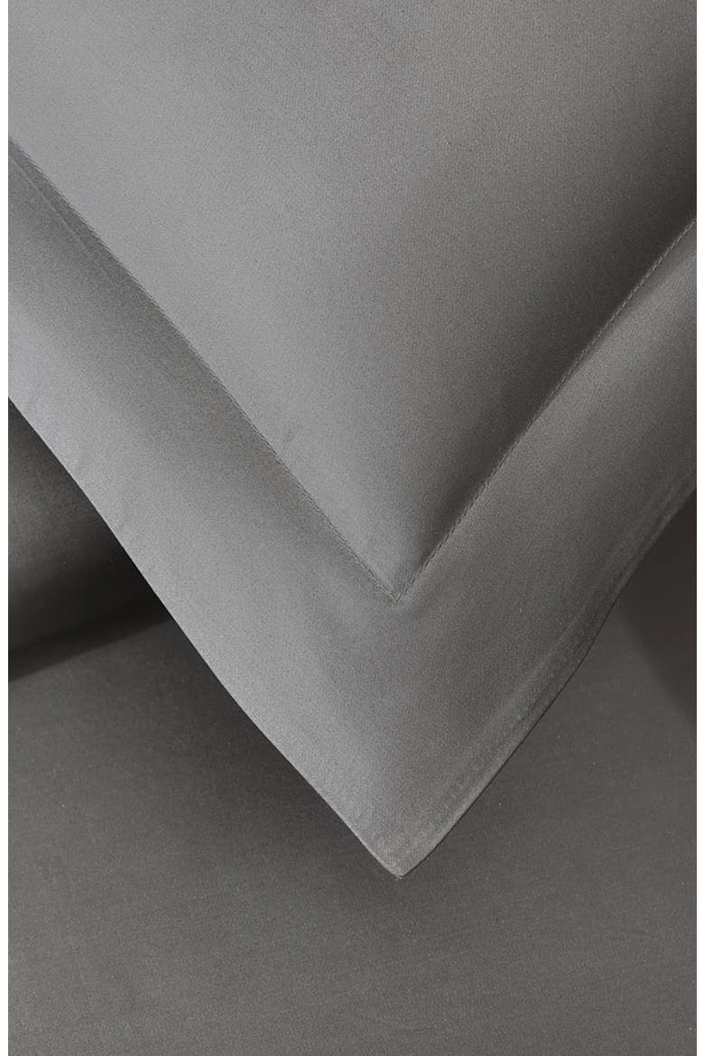 500 Thread Count Egyptian Cotton Sateen Ultra Sateen 3-Piece Duvet Cover Set, Alternate, color, CHARCOAL