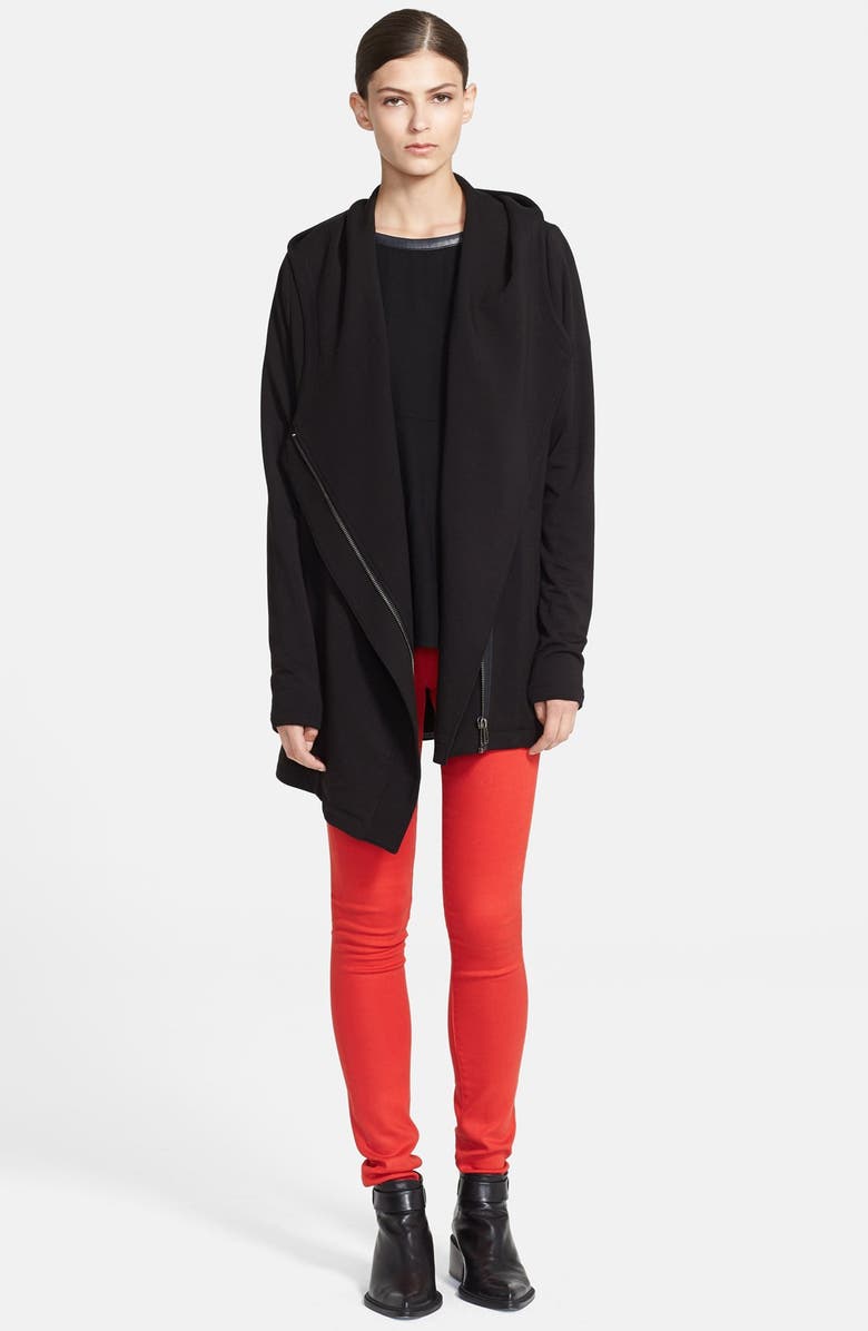 Helmut Lang 'Villous' Hooded Cardigan, Alternate, color,