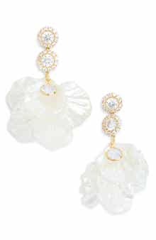 EYE CANDY LOS ANGELES Nadia Flower Petal Drop Earrings