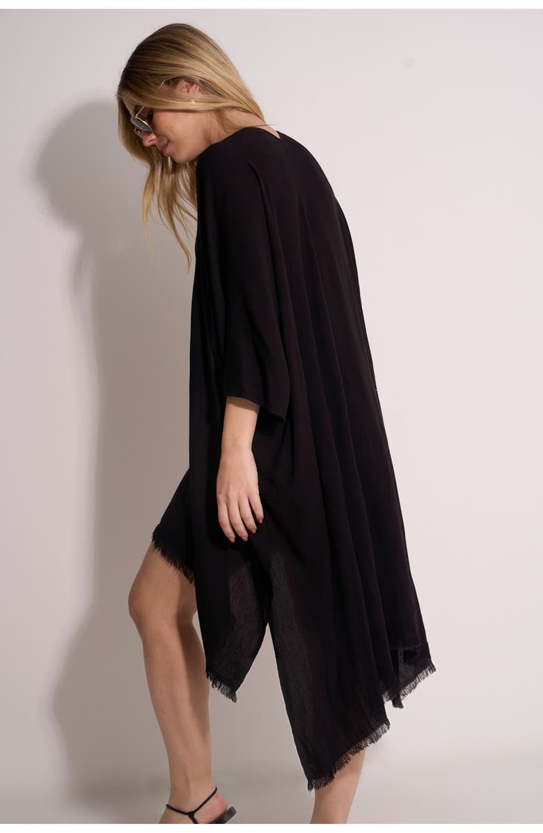 Gottex Beach Life Solena Open Tie Top Cover-Up, Alternate, color, Black