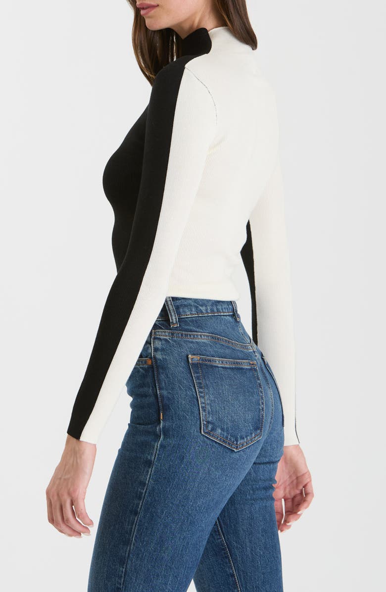 Blu Pepper Turtleneck Knit Top, Alternate, color, Black