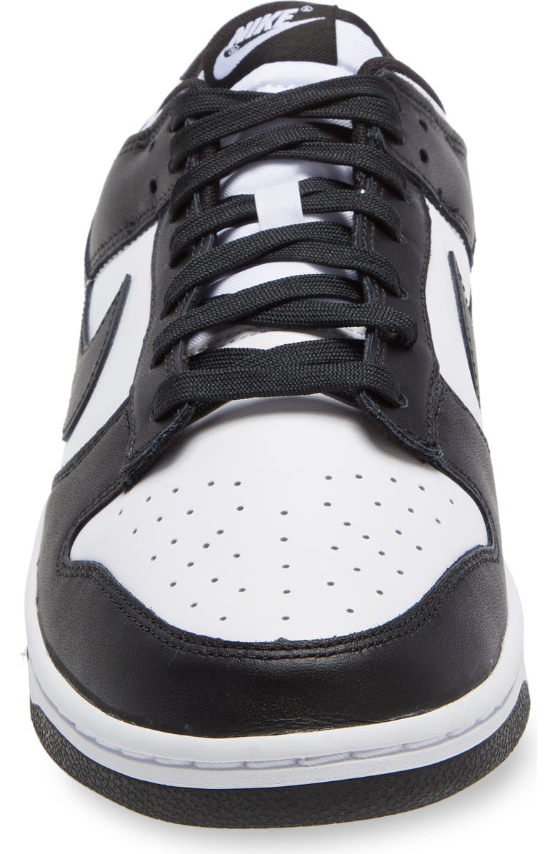 Nike Dunk Low Basketball Sneaker, Alternate, color, White/ Black/ White