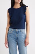 PAIGE Alaria Flutter Sleeve Pima Cotton Top