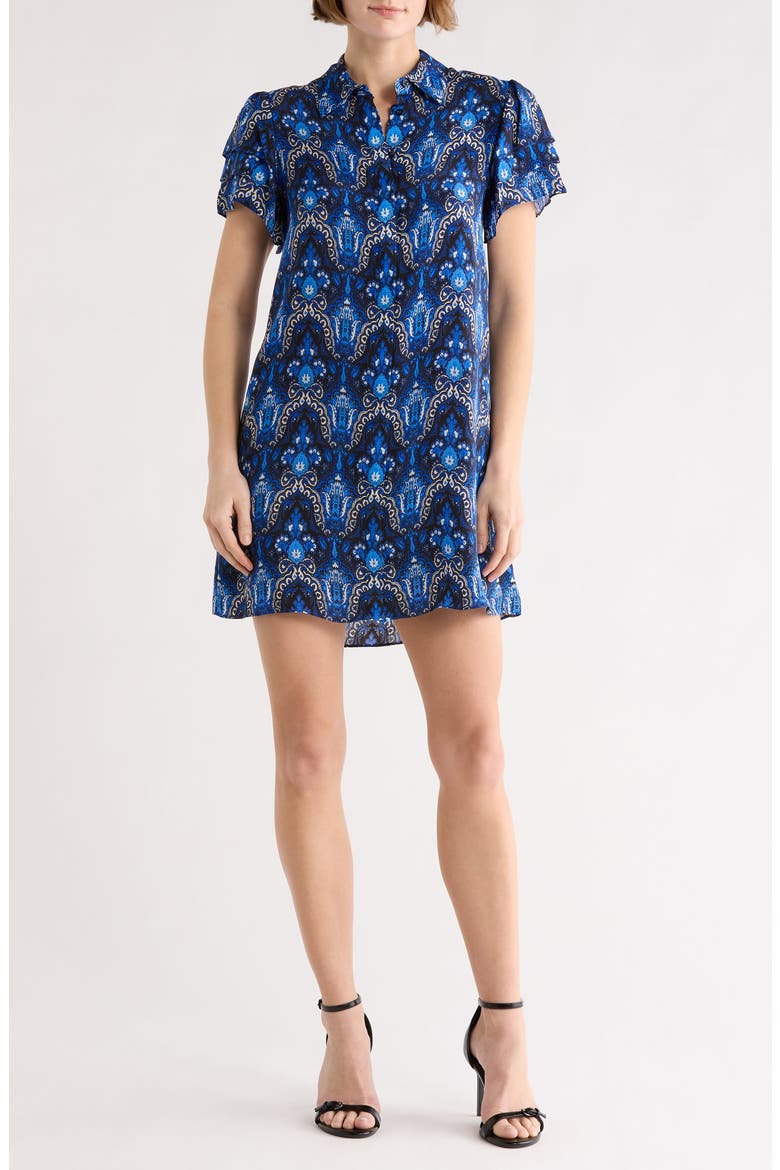 Jem Short Sleeve Shirtdress, Main, color, URBAN MEDALLION