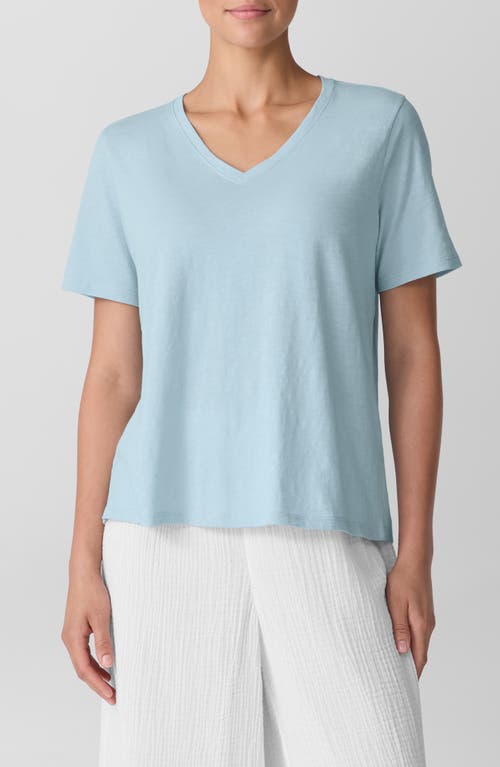 Eileen Fisher Easy V-neck Organic Cotton T-shirt