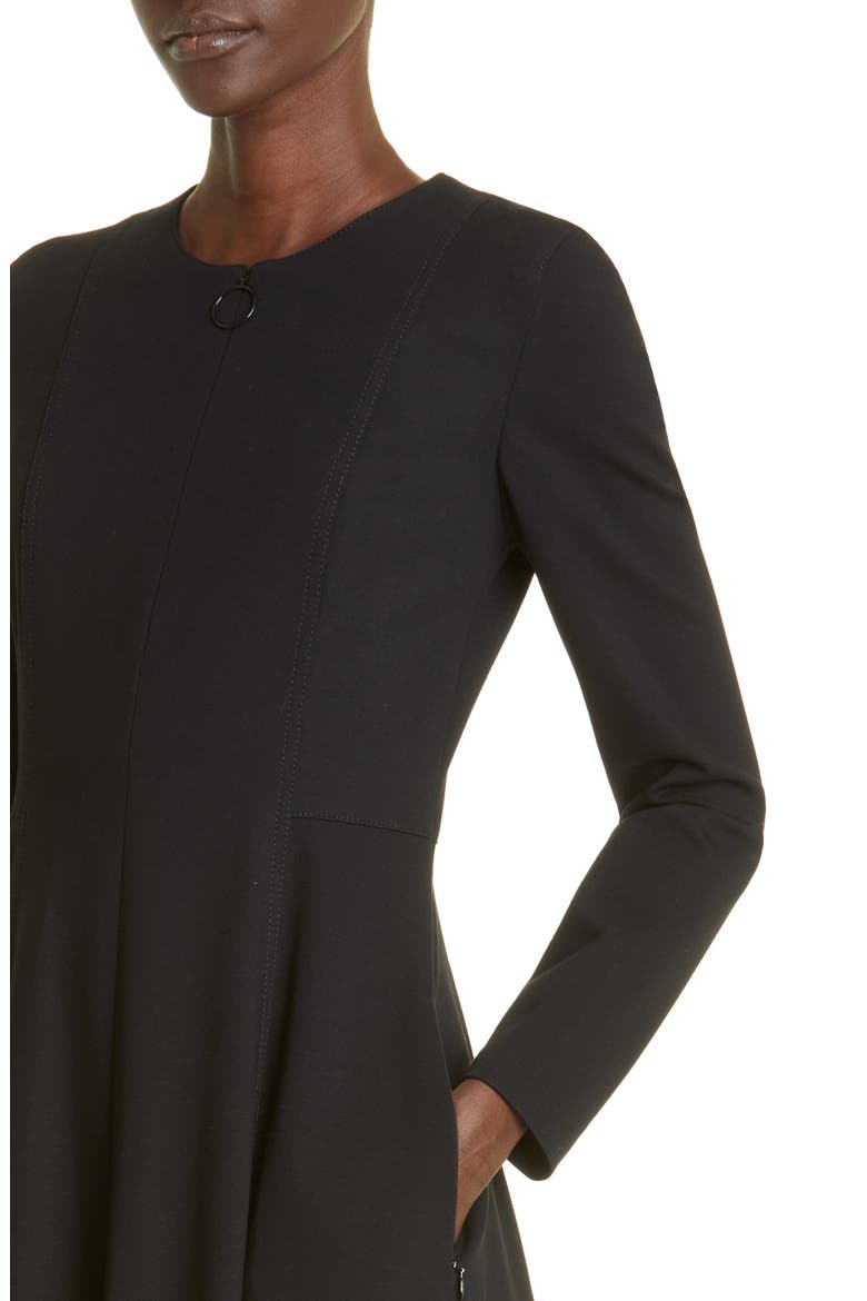 Elements Long Sleeve Jersey Fit & Flare Dress, Alternate, color, BLACK