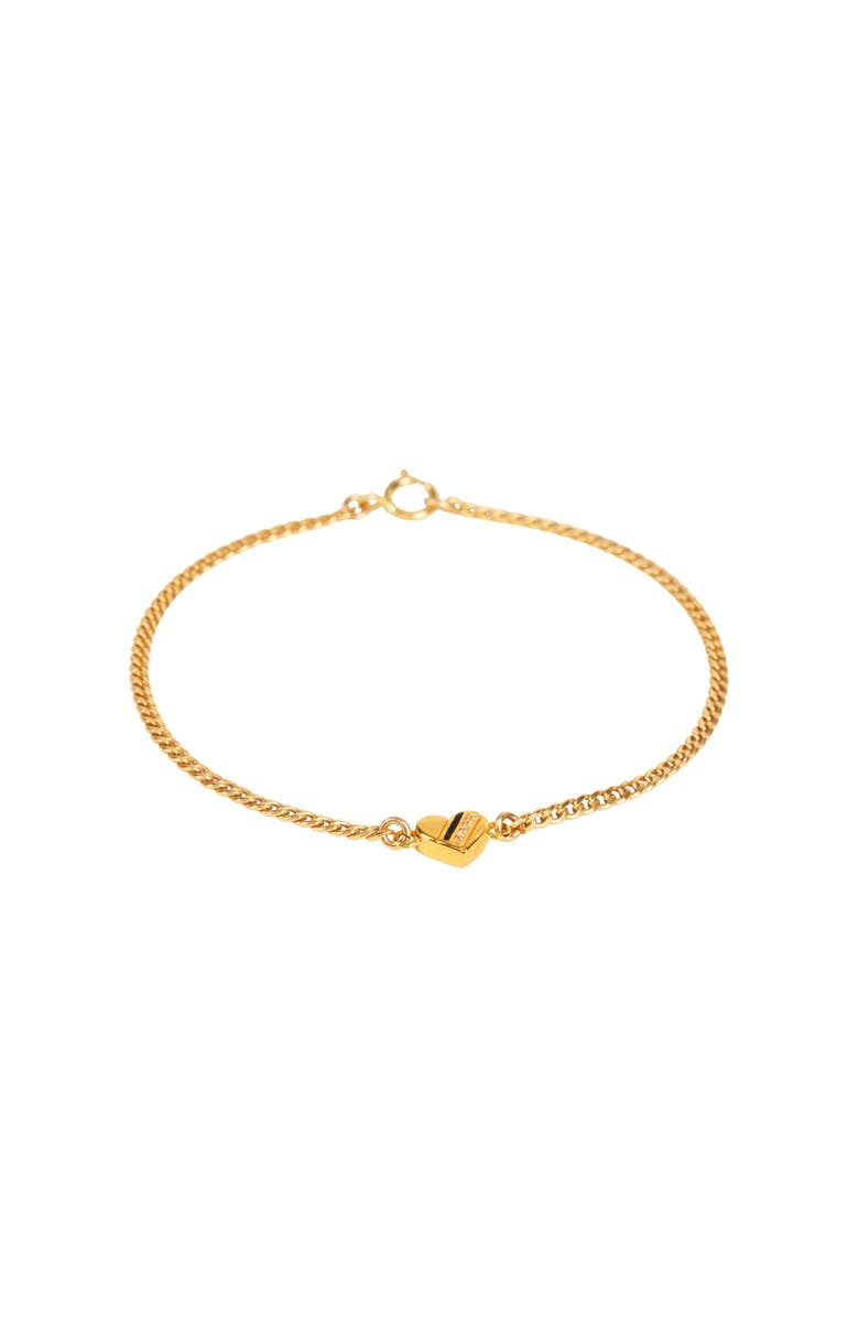 Gwen Beloti Heart Stripe Charm Bracelet, Main, color,