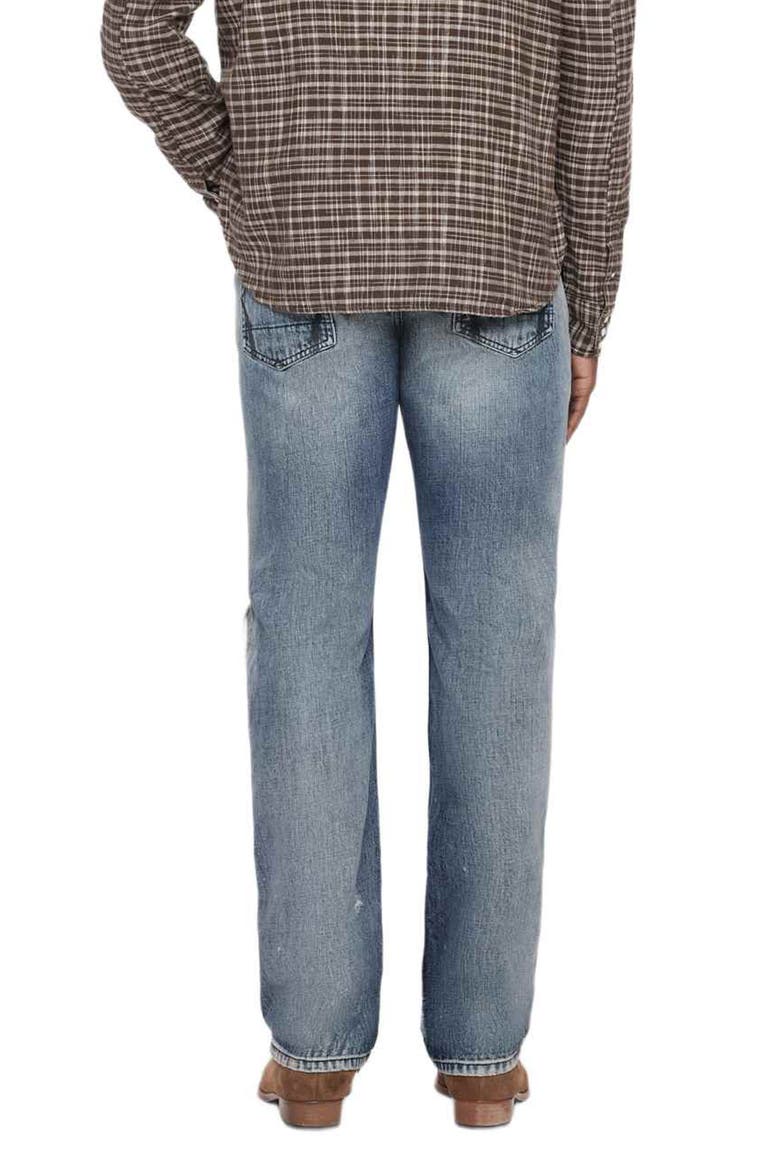 Slim Straight Ripped Jeans, Alternate, color, DESTROY INDIGO