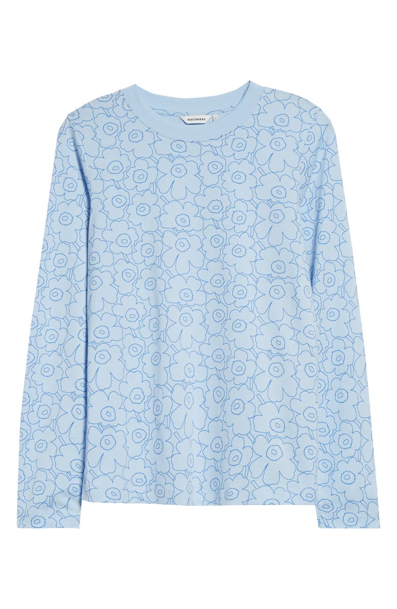 Marimekko Sekunti Piirto Floral Unikko Floral Cotton T-Shirt, Alternate, color, 