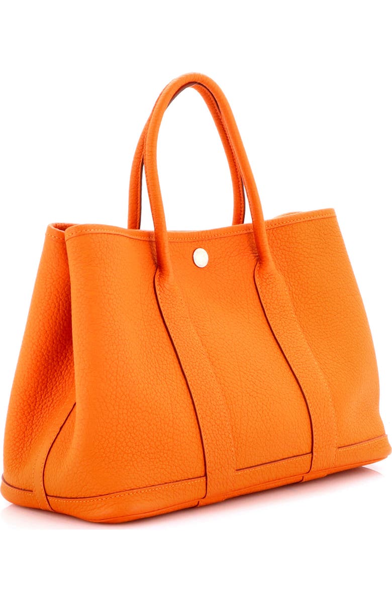 Pre-Owned Hermes Garden Party Tote Leather 30, Alternate, color, Orange H