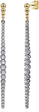 Gabriel & Co. Bujukan Diamond Linear Drop Earrings